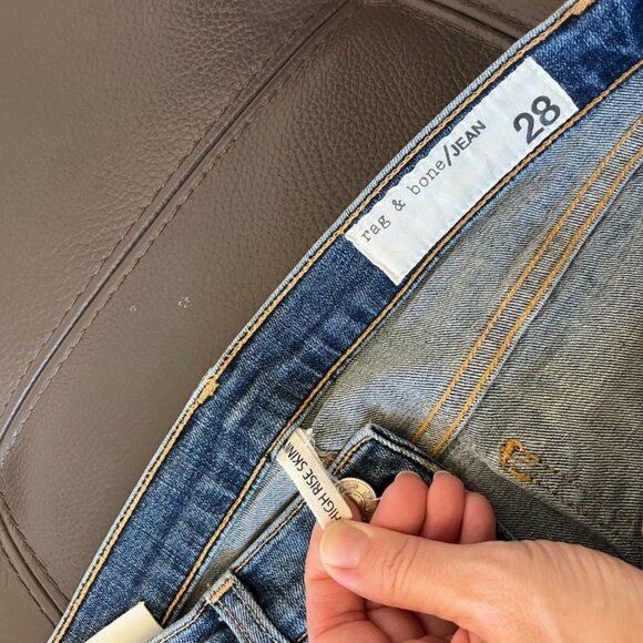 Rag & Bone Women's Denim Jeans - High Rise Skinny - Size 28 - Picture 3 of 4